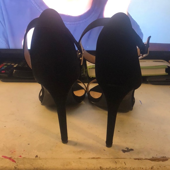 Fashion Nova Black Strappy Stilettos - Picture 3 of 3
